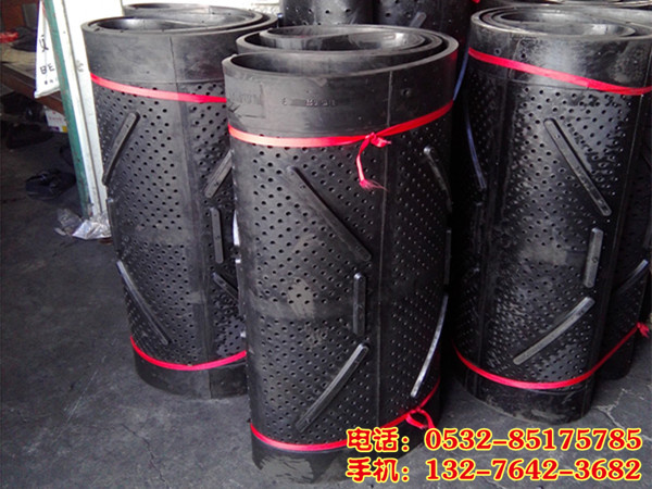 Q3210拋丸機(jī)橡膠履帶